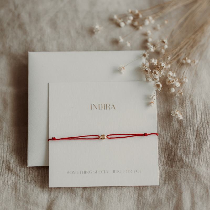 Ezüst szálas karkötő Birthstone Golden November - Citrin - Indira