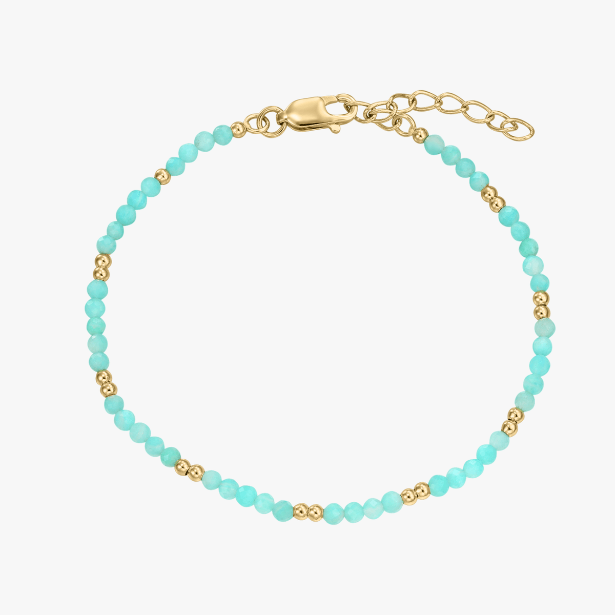 Golden SummerScape ezüst bokalánc - Amazonit - Indira