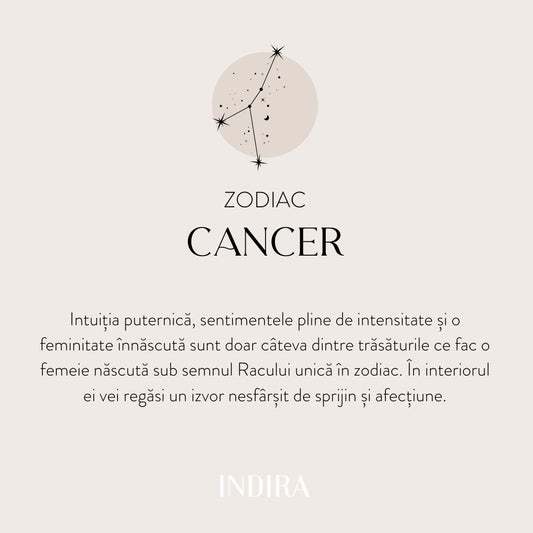 Silver Zodiac Ezüst Nyaklánc - Rák - Indira