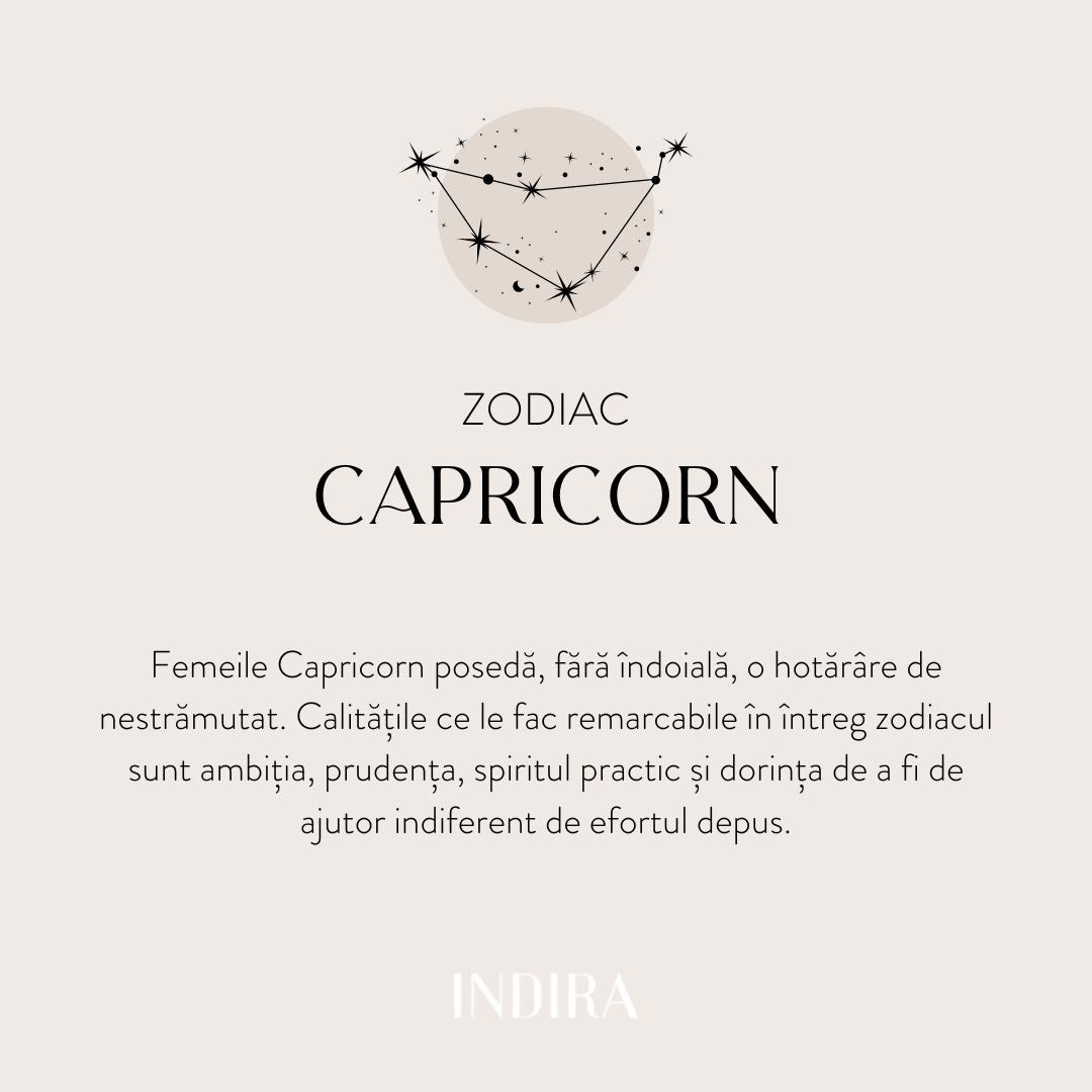 Ezüst Zodiac nyaklánc - Bak - Indira