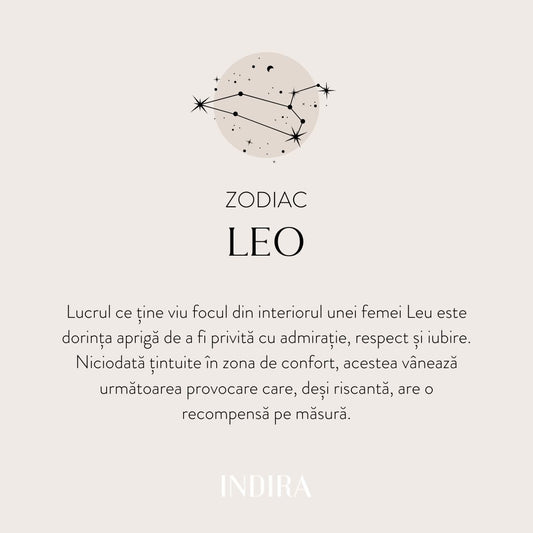Ezüst Zodiac - Leo - Indira nyaklánc