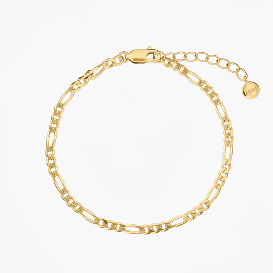 Golden Figaro ezüst karkötő - Indira