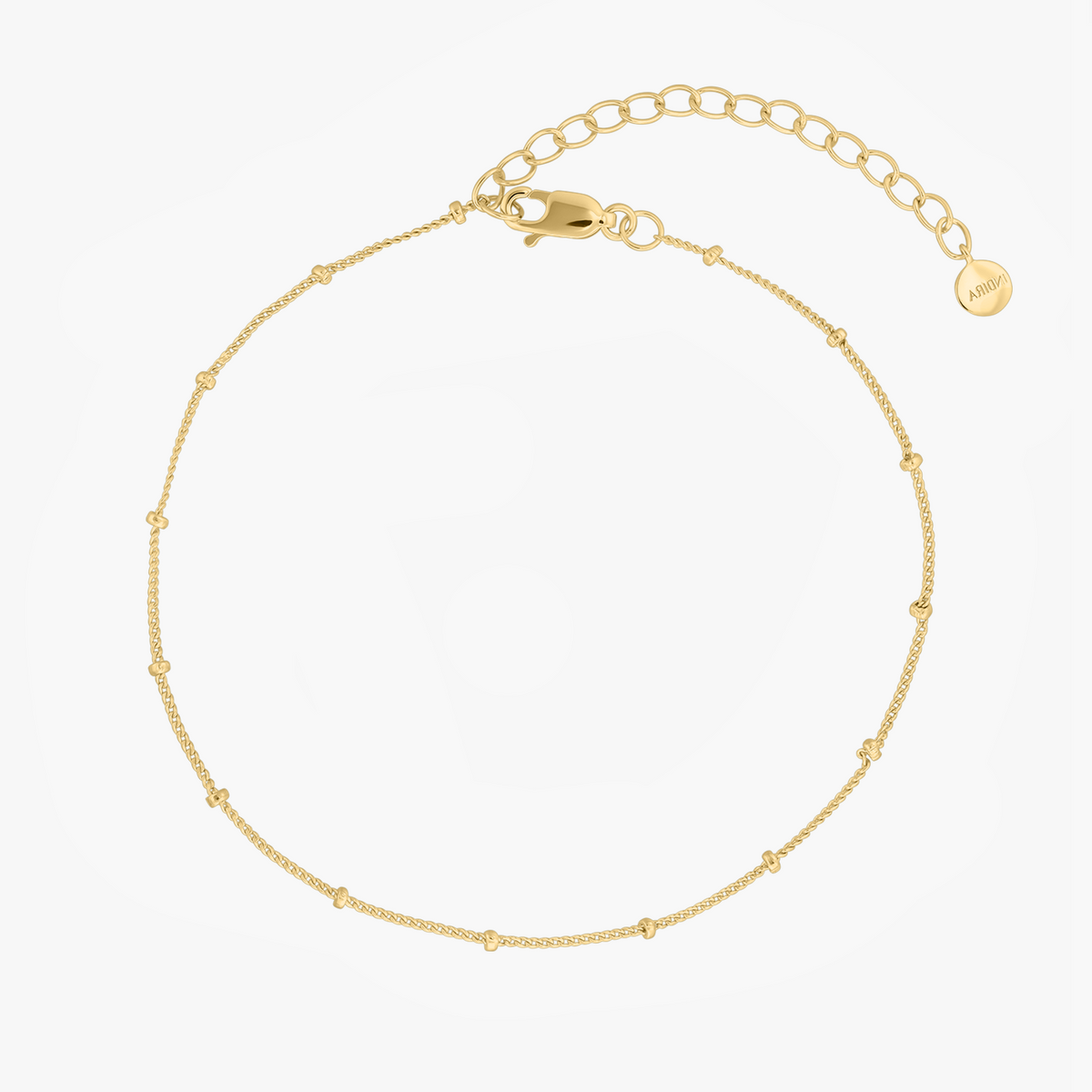 Golden Beaded ezüst bokalánc - Indira