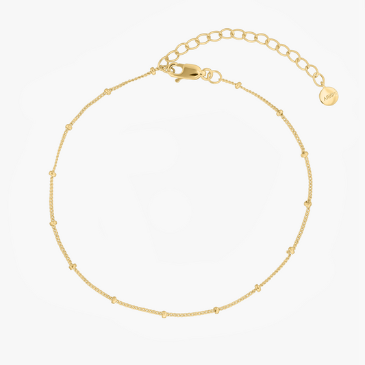 Golden Beaded ezüst bokalánc - Indira