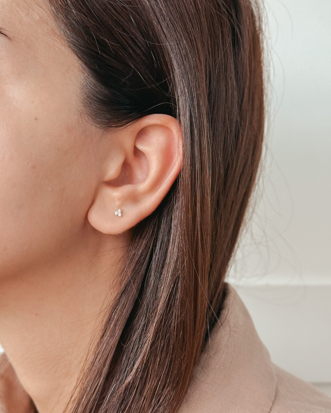 Petals sárga arany labret piercing fülbevaló - Cirkónium - Indira