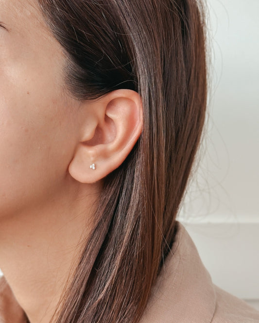 Petals sárga arany labret piercing fülbevaló - Cirkónium - Indira