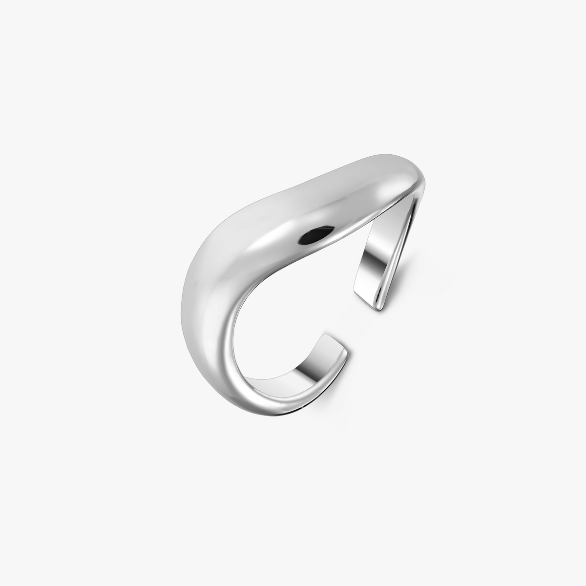Shaped ezüst gyűrű - Állítható - Indira