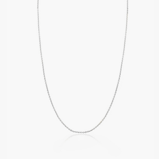 Egyszerű fehérarany lánc - Indira