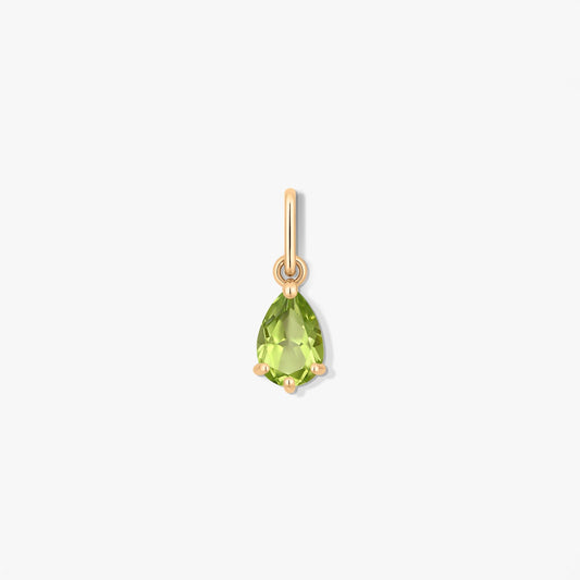 Augusztusi születési kő arany medál - Peridot