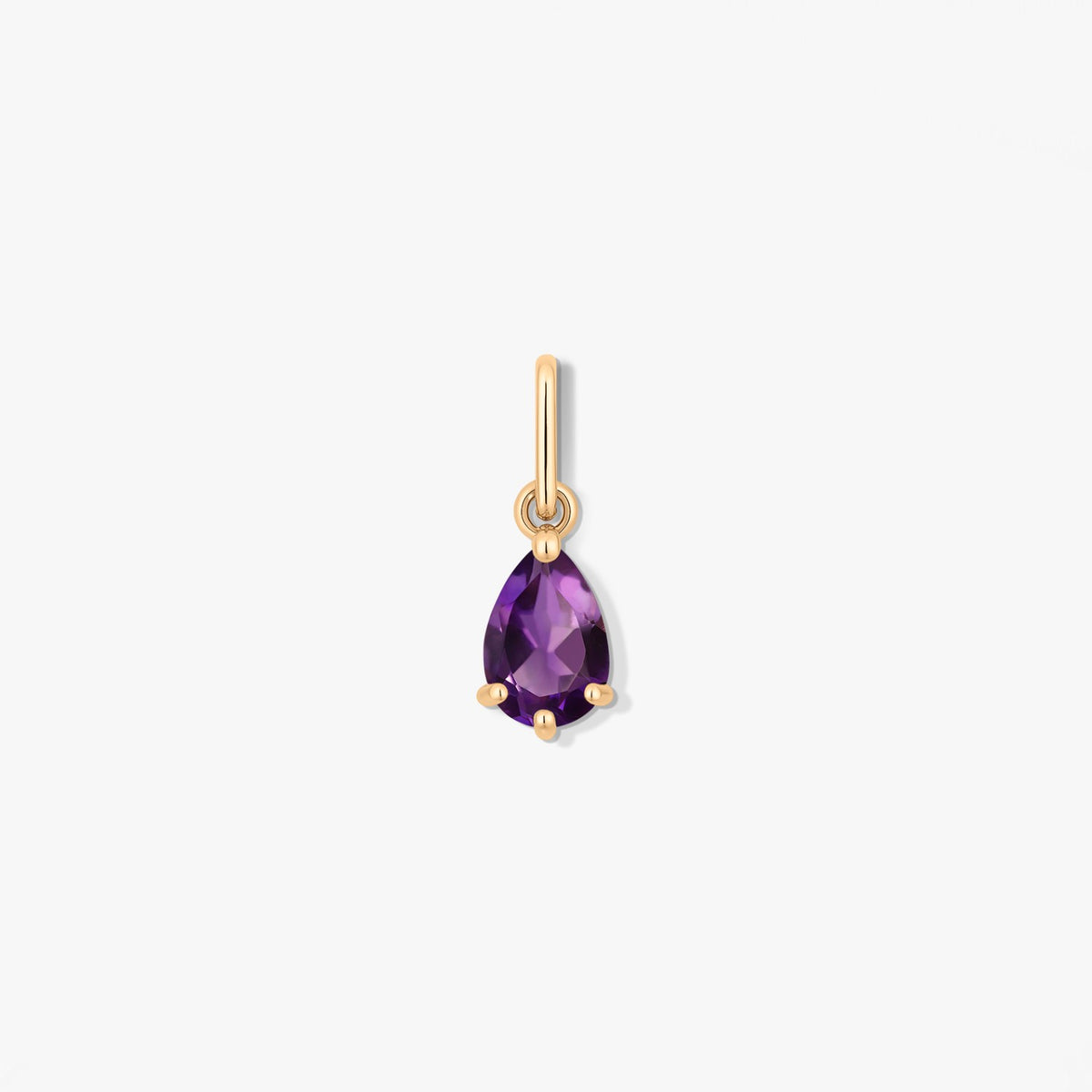 Arany Birthstone Medál Februárra - Ametiszt
