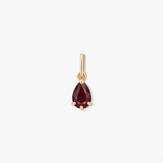 Júliusi birthstone arany medál - Rubin