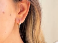 Arany Chained Hoops Fülbevaló - Cirkónium