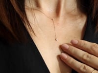 Arany nyaklánc Stone drop - Cirkónia