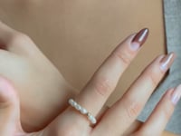 Glamour arany gyűrű - tenyésztett gyöngyök