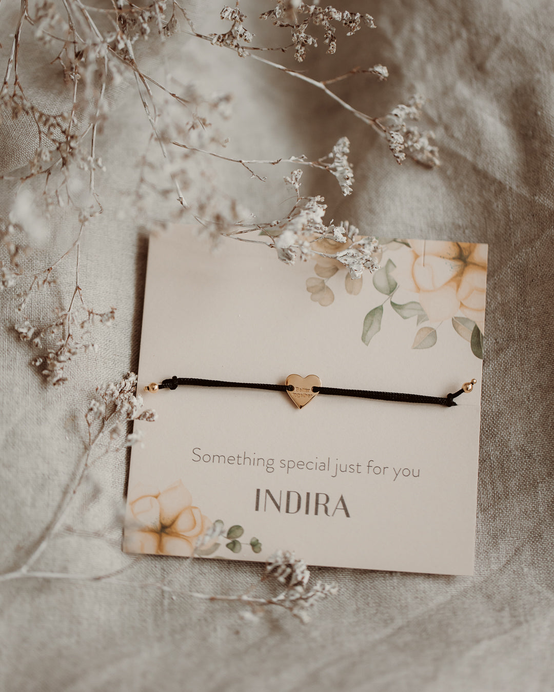 Golden Better Together ezüstzsinóros karkötő - Indira