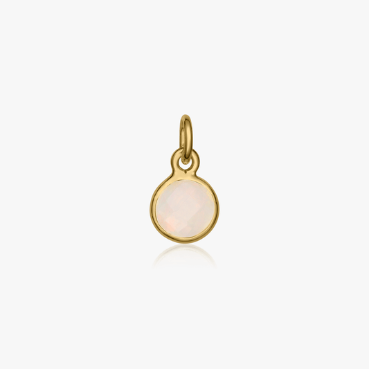 Birthstone Golden October ezüst medál - Opál - Indira
