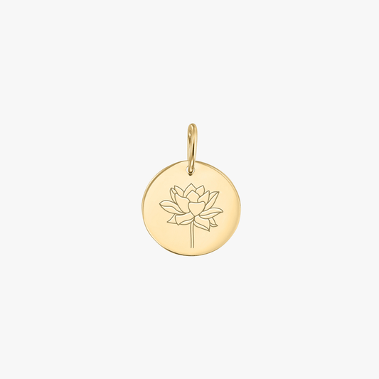 Arany medál Birth Flower - Júliusi Lótusz - Indira