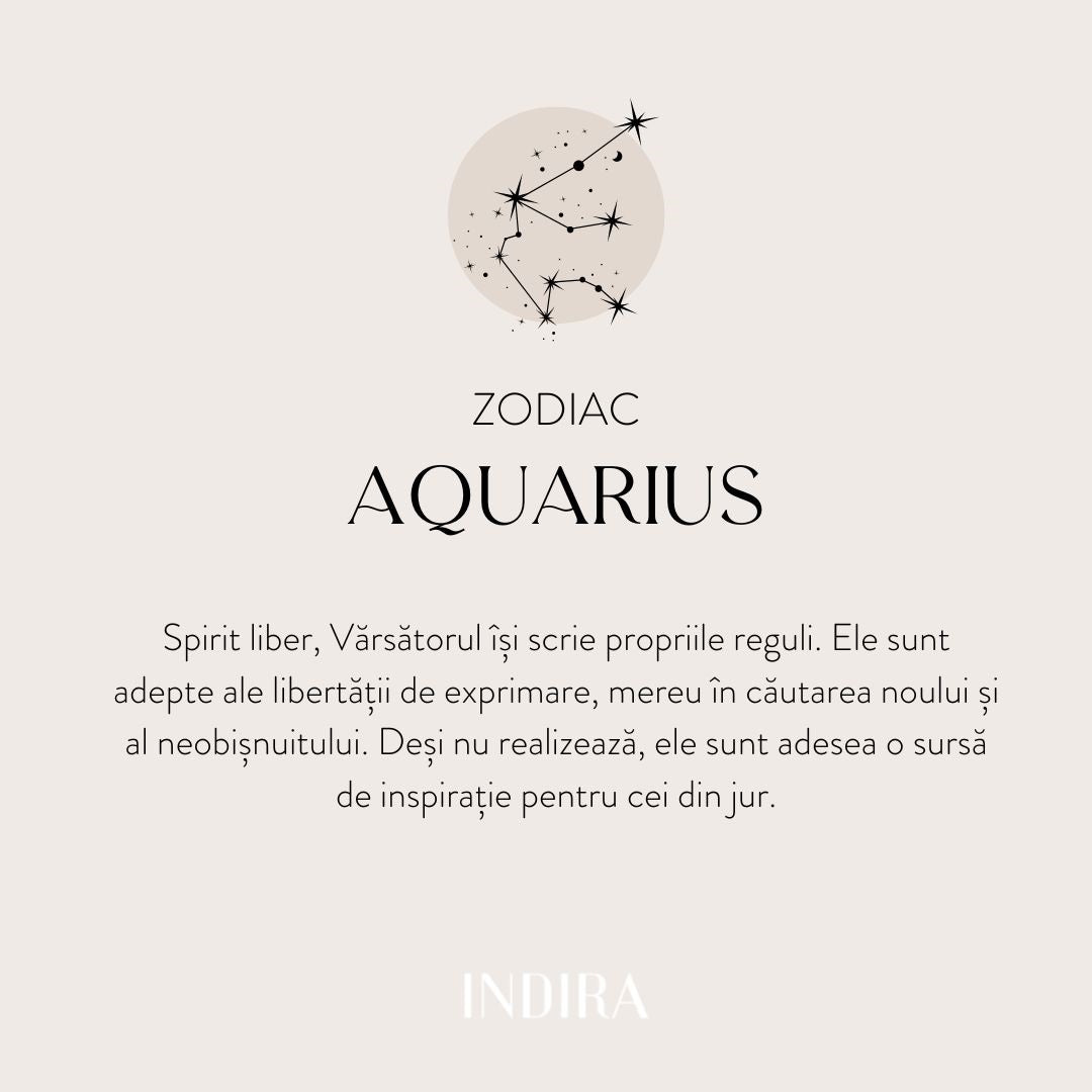 Ezüst Silver Zodiac nyaklánc - Vízöntő - Indira