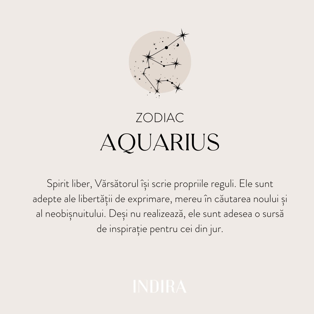 Arany Medál Zodiac - Vízöntő - Indira