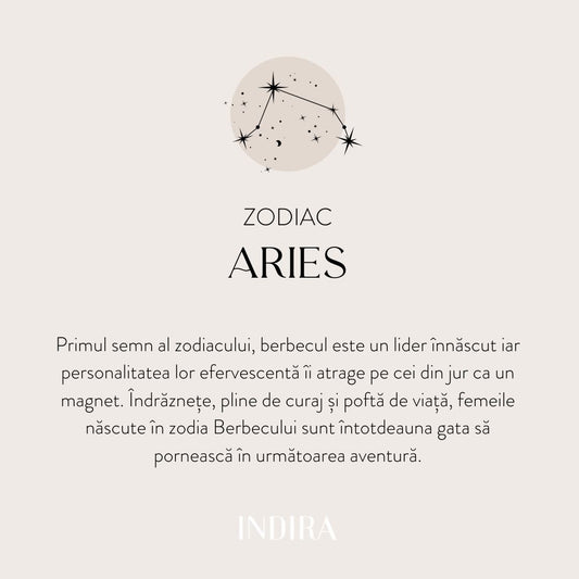 Ezüst Zodiac Nyaklánc - Kos - Indira