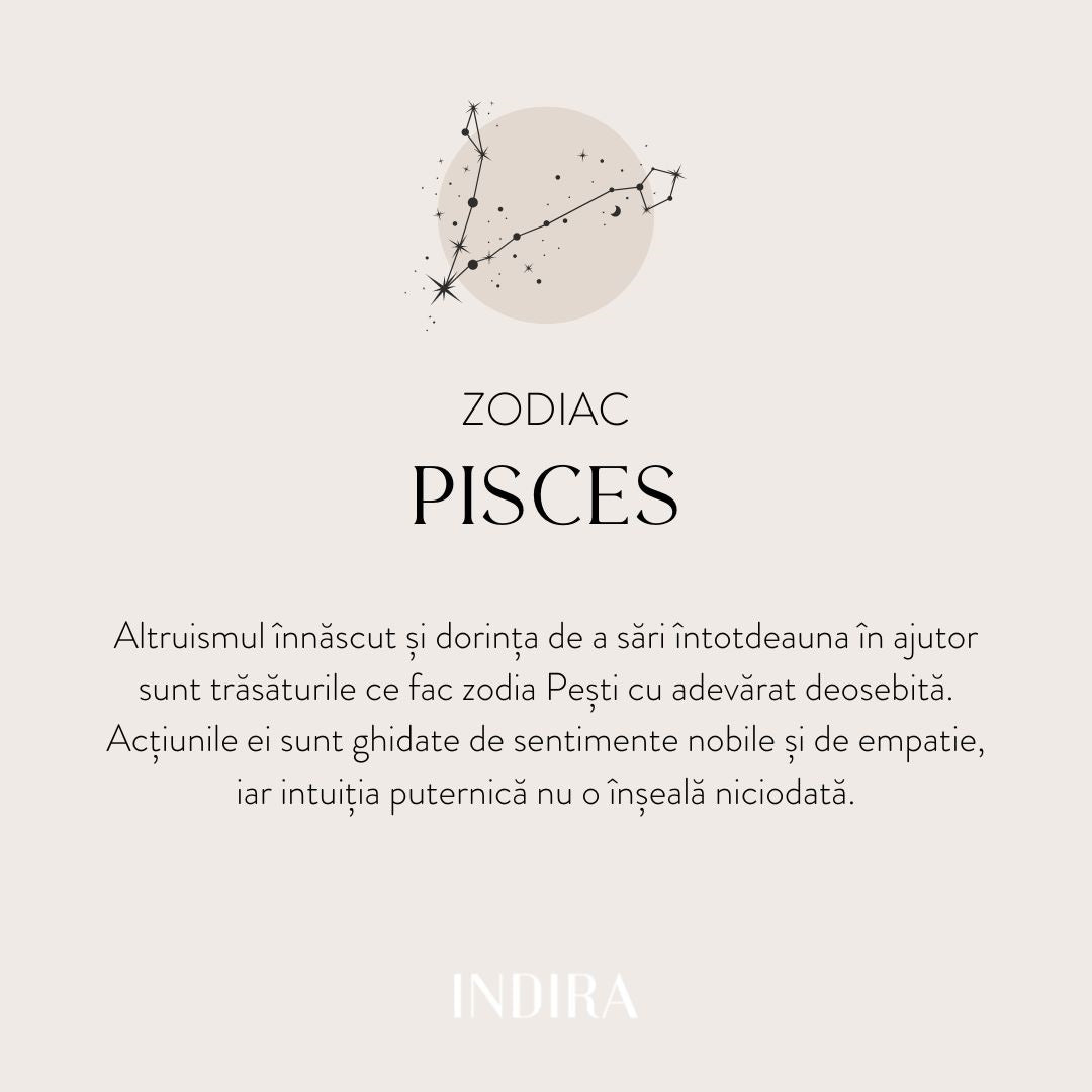 Ezüst Silver Zodiac - Pisces - Indira nyaklánc